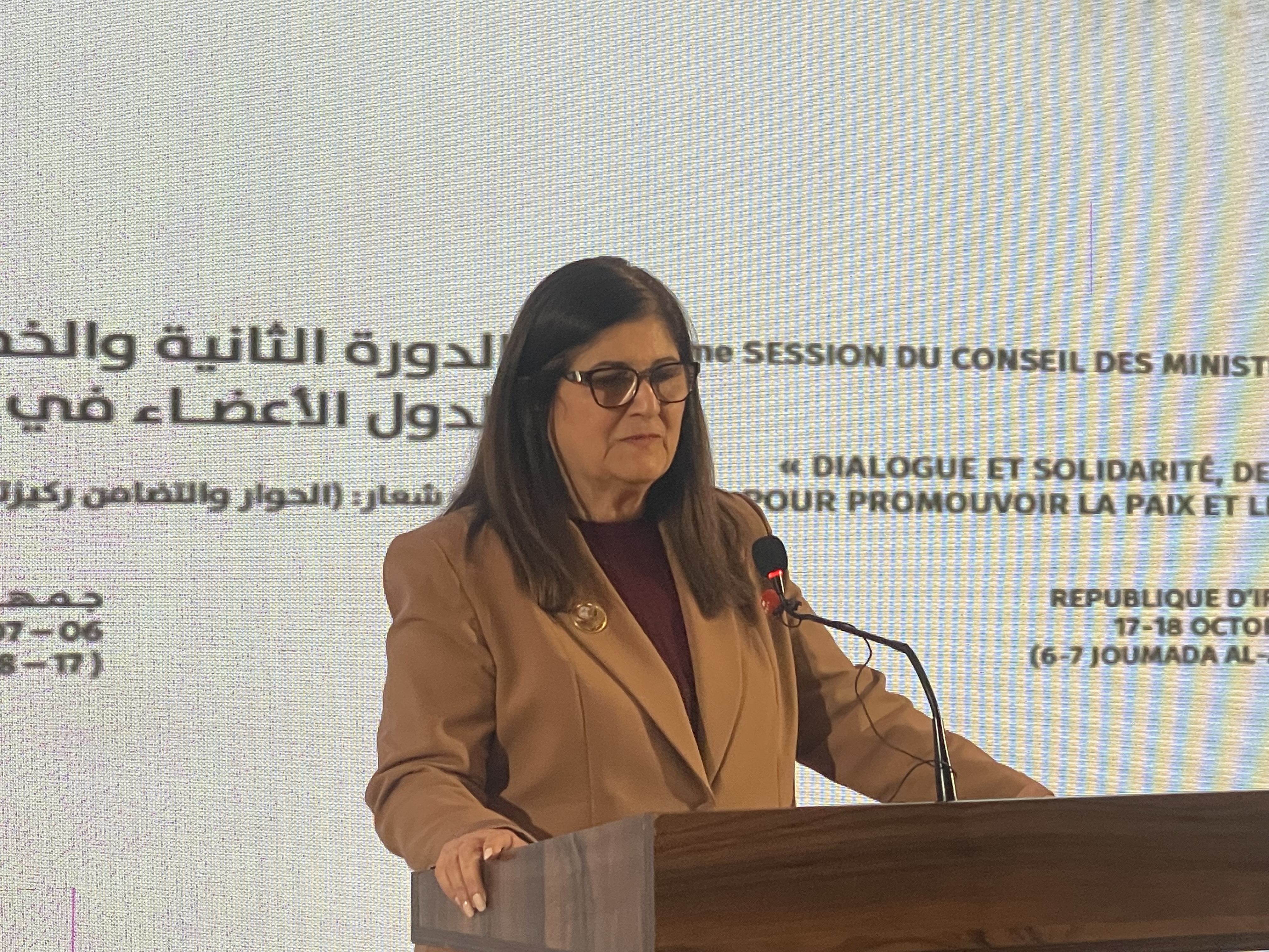 وزيرة خارجية فلسطين: اجتماعات وزراء خارجية دول التعاون الاسلامي تتفق على اختيار 17 اكتوبر يوما لذكرى الأبادة الجماعية
