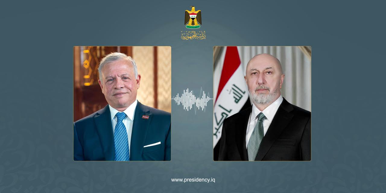 رئيس الجمهورية وملك الاردن يؤكدان ضرورة العمل على احتواء التوترات الاقليمية وخفض التصعيد