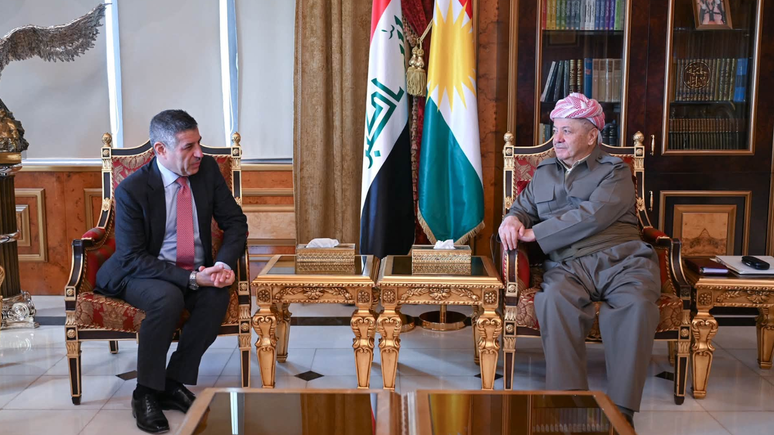 الرئيس بارزاني يبحث مع القائم بأعمال السفارة الأمريكية مسار العلاقات مع بغداد ومستقبل التحالف الدولي