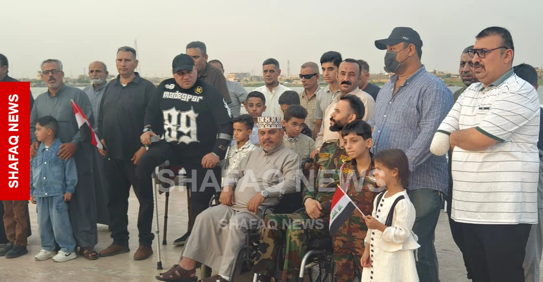 جرحى وذوو شهداء الأمن العراقي يطالبون بحسم ملف “الأراضي” في البصرة (صور)