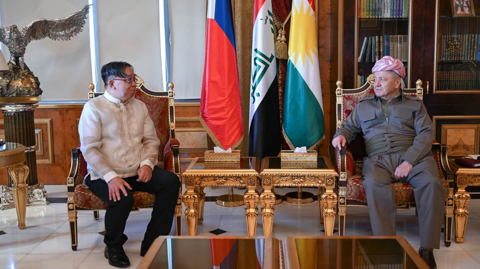 الرئيس بارزاني يستقبل سفير الفيليبين لدى العراق