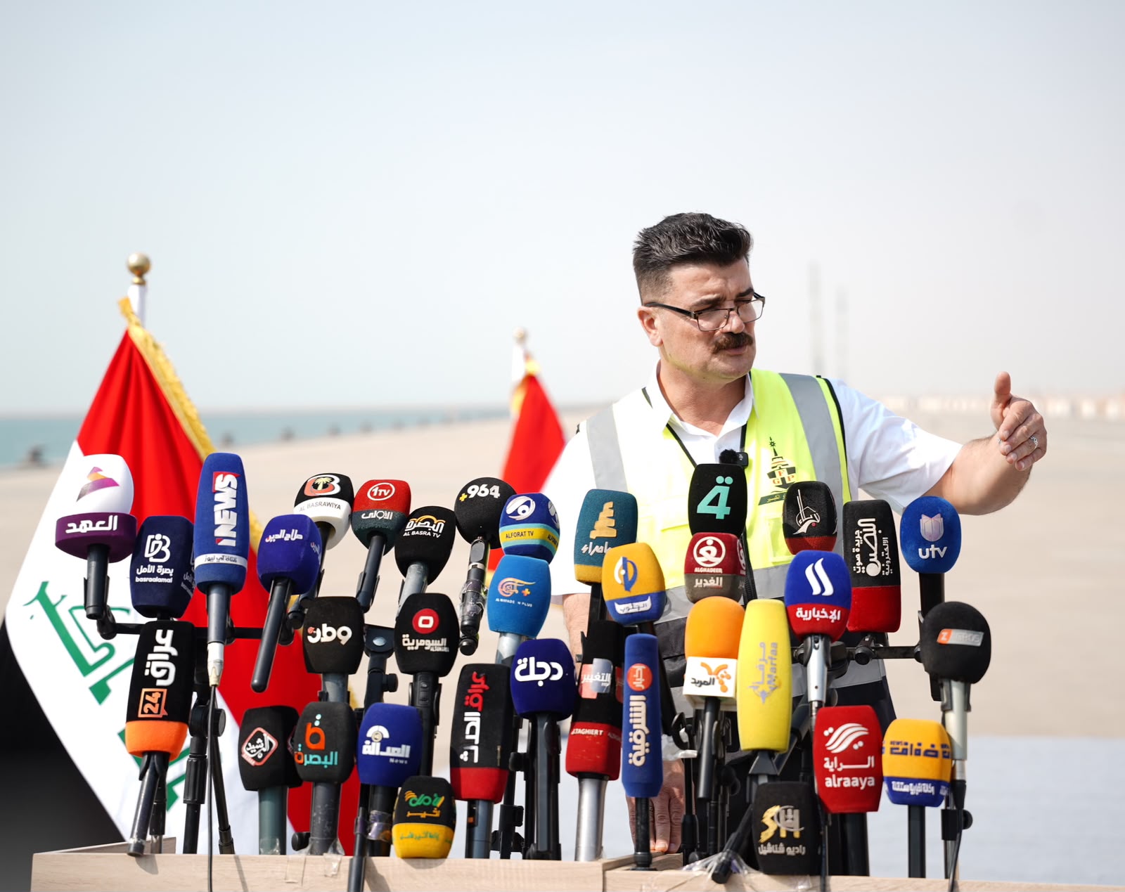 مدير عام الموانئ : تحقيق نسب إنجاز متقدمة في مشروع ميناء الفاو الكبير