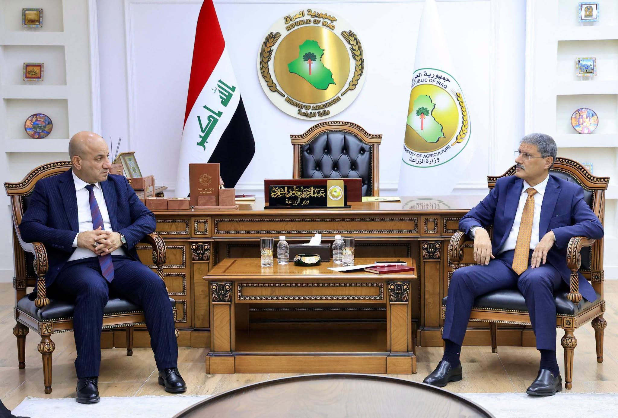 محافظ ديالى يبحث مع وزير الزراعة الواقع الزراعي في المحافظة