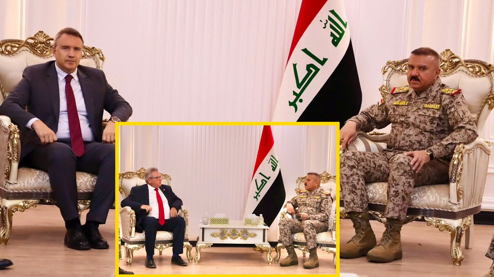 الشمري للقائم بأعمال بريطانيا وسفير تركيا: التحالف الدولي يغادر بنهاية أيلول