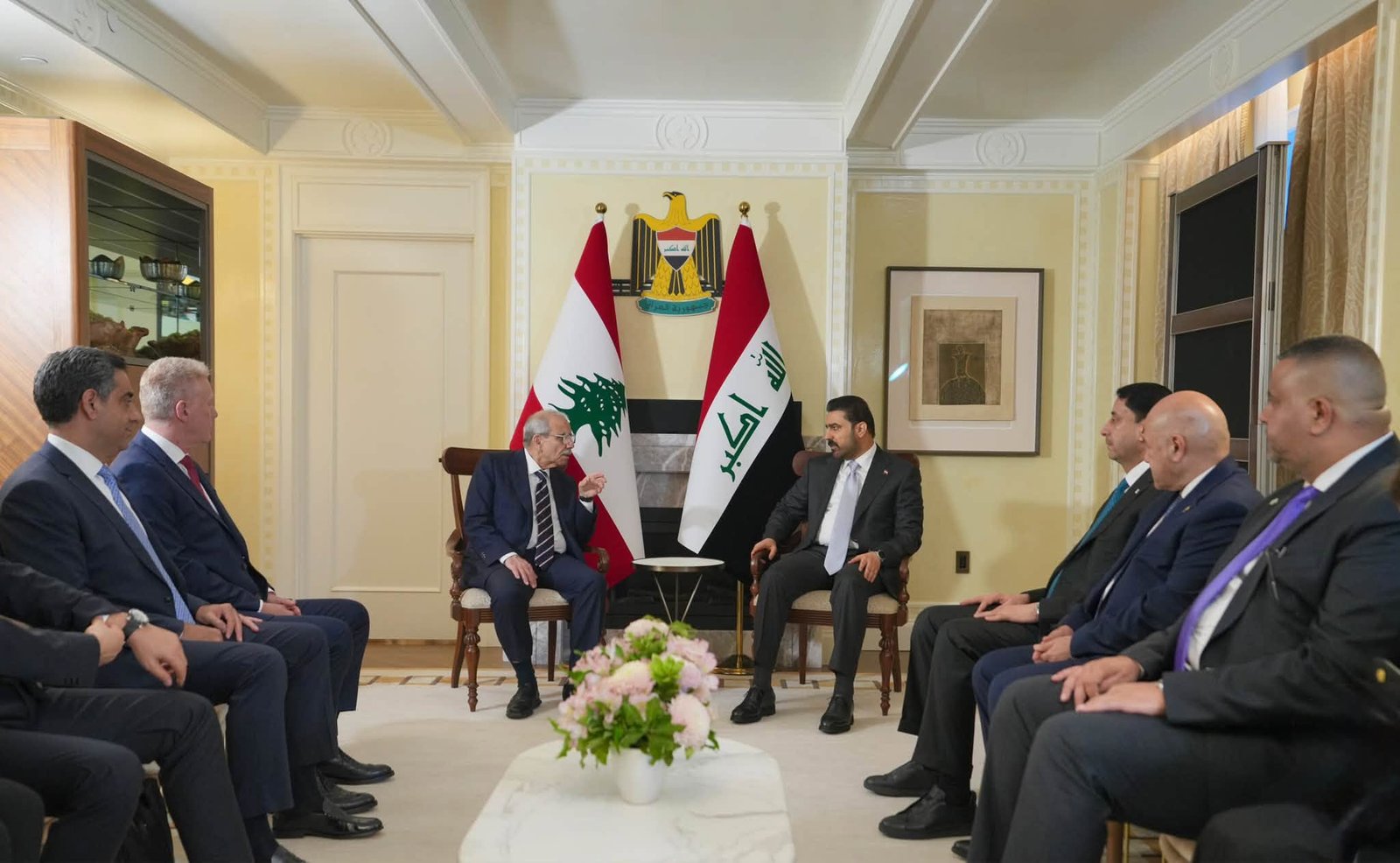 الزيدي يؤكد حرص العراق على مواصلة دعم لبنان