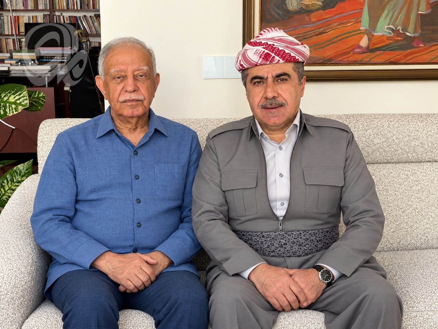 فخري كريم يستقبل سداد بارزاني