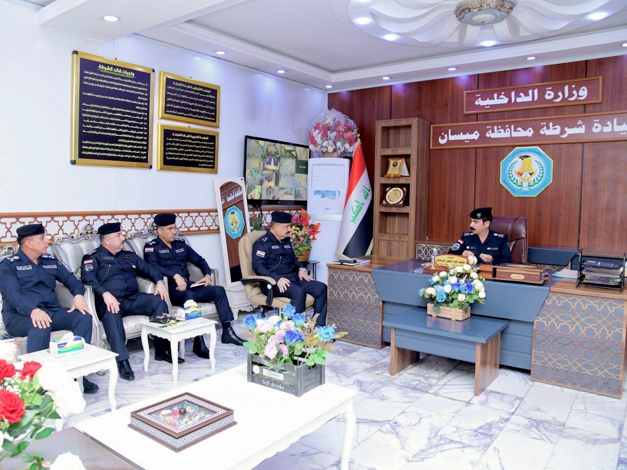 وكيل وزارة الداخلية لشؤون الشرطة يصل الى محافظة ميسان