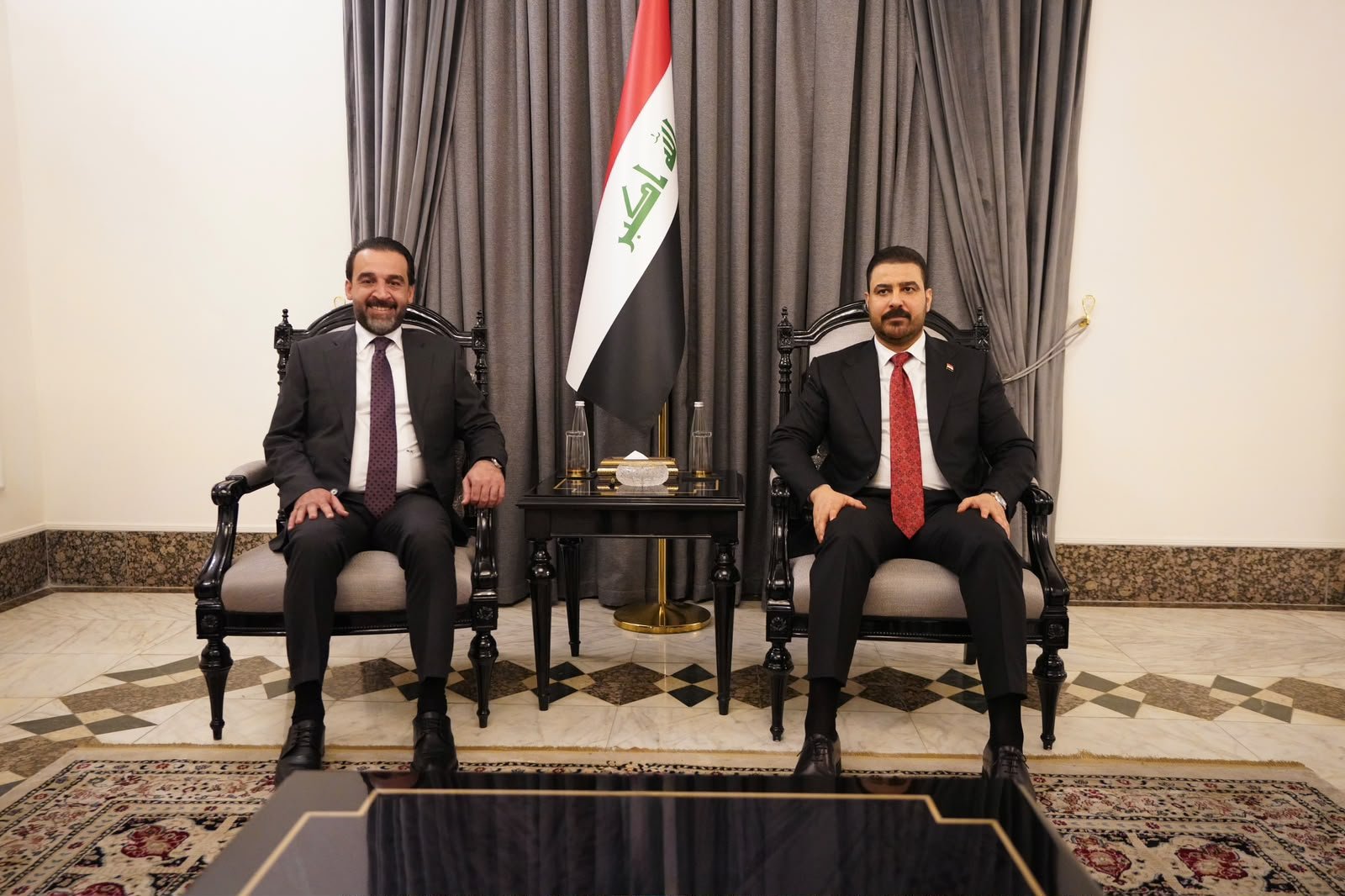 الزيدي ومحمد الحلبوسي يؤكدان اهمية توحيد مواقف جميع القوى السياسية والوطنية في هذه المرحلة