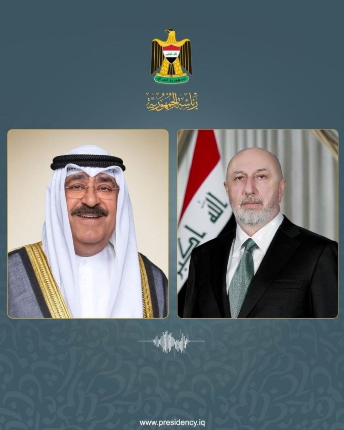 رئيس الجمهورية يبحث مع أمير الكويت العلاقات الثنائية وتطورات المنطقة