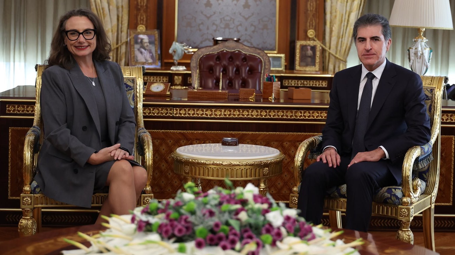 رئيس إقليم كوردستان يستقبل القنصل العام الأمريكي
