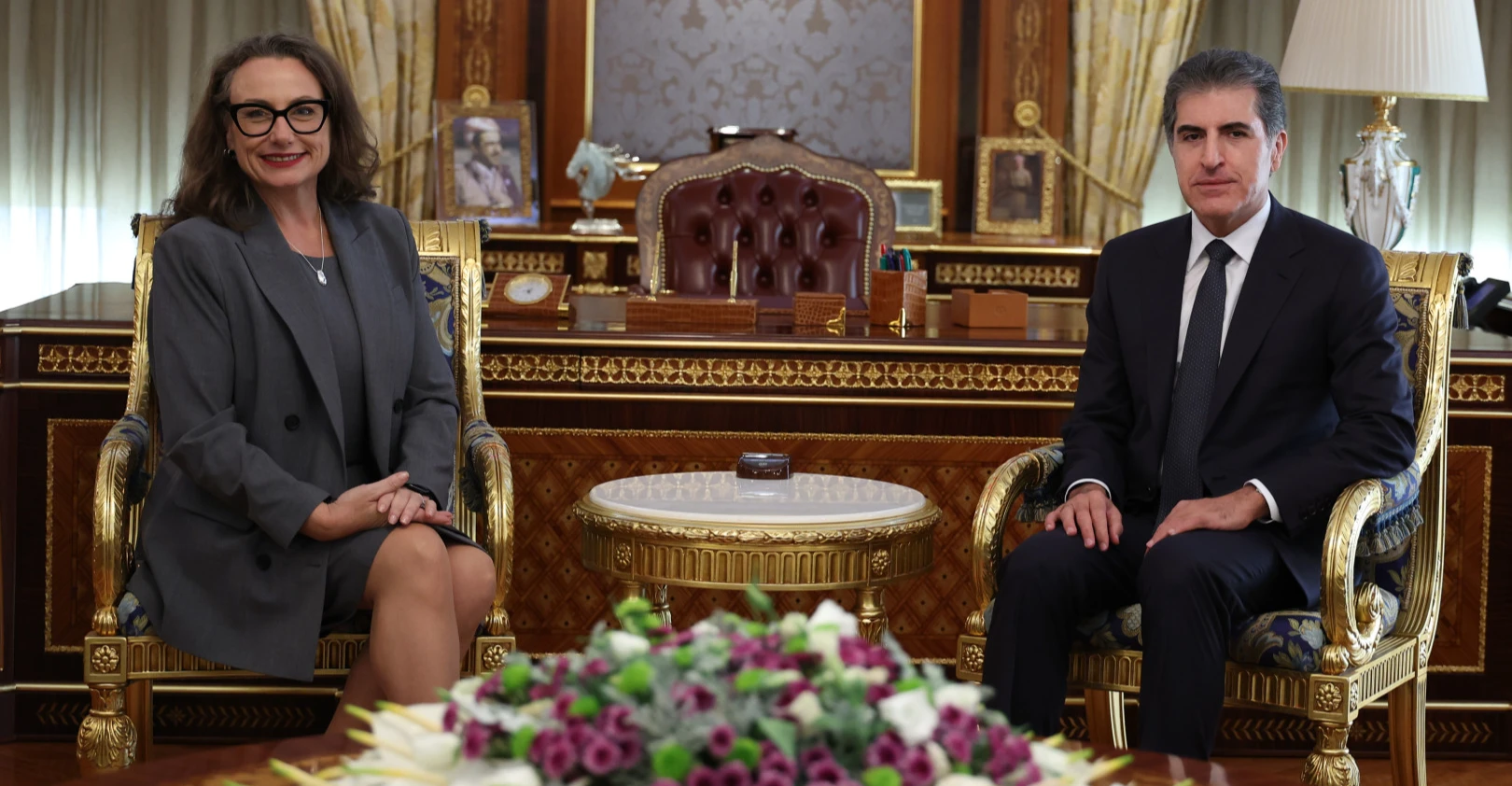 رئيس إقليم كوردستان يستقبل القنصل العام الأميركي