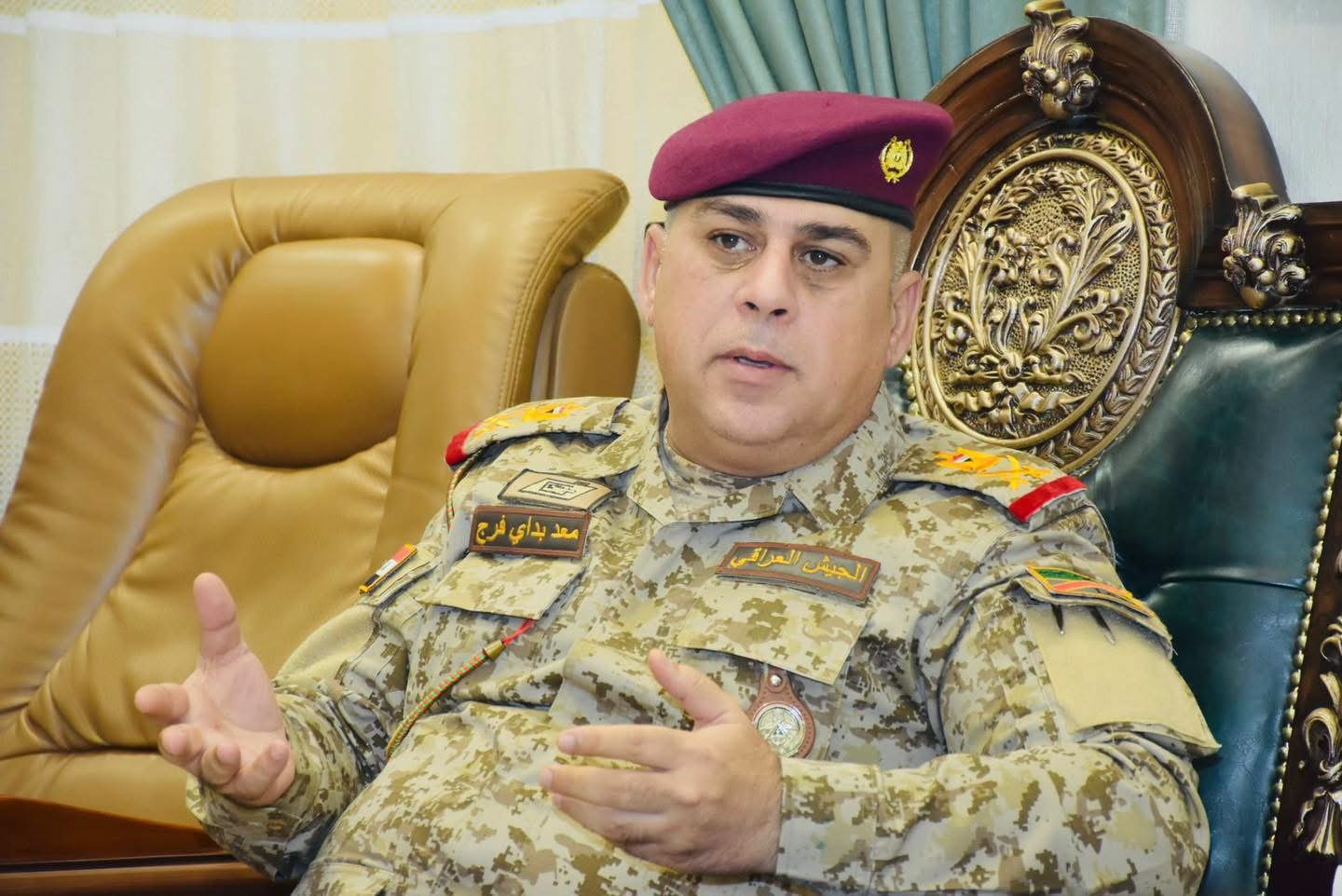 قائد عمليات كركوك يهنىء وكالة /نينا/ بذكرى تأسيسها ..